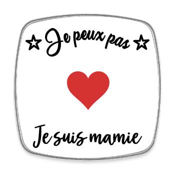 OMA. MUTTERTAG. ALLES GUTE ZUM OMA-TAG. ICH LIEBE DICH - Viereckiger Kühlschrankmagnet - Weiß - Vorne