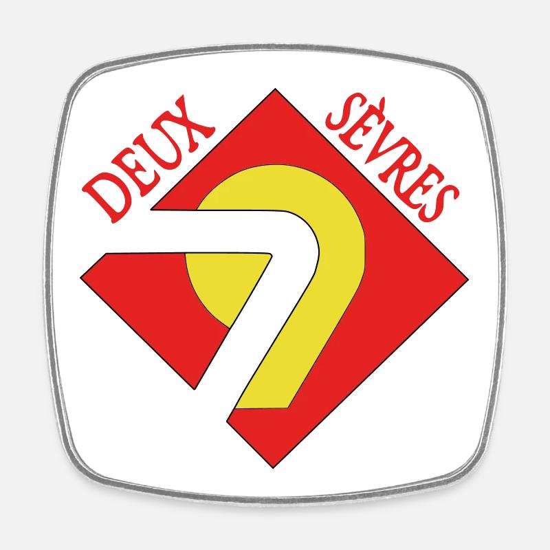 Deux-Sèvres - Magnet carré - blanc