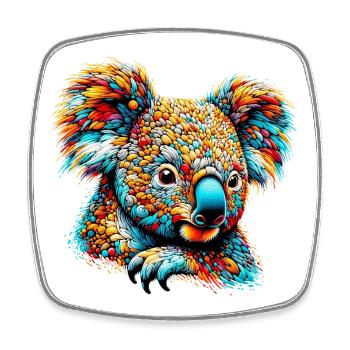 Koala - Square fridge magnet - white - Front