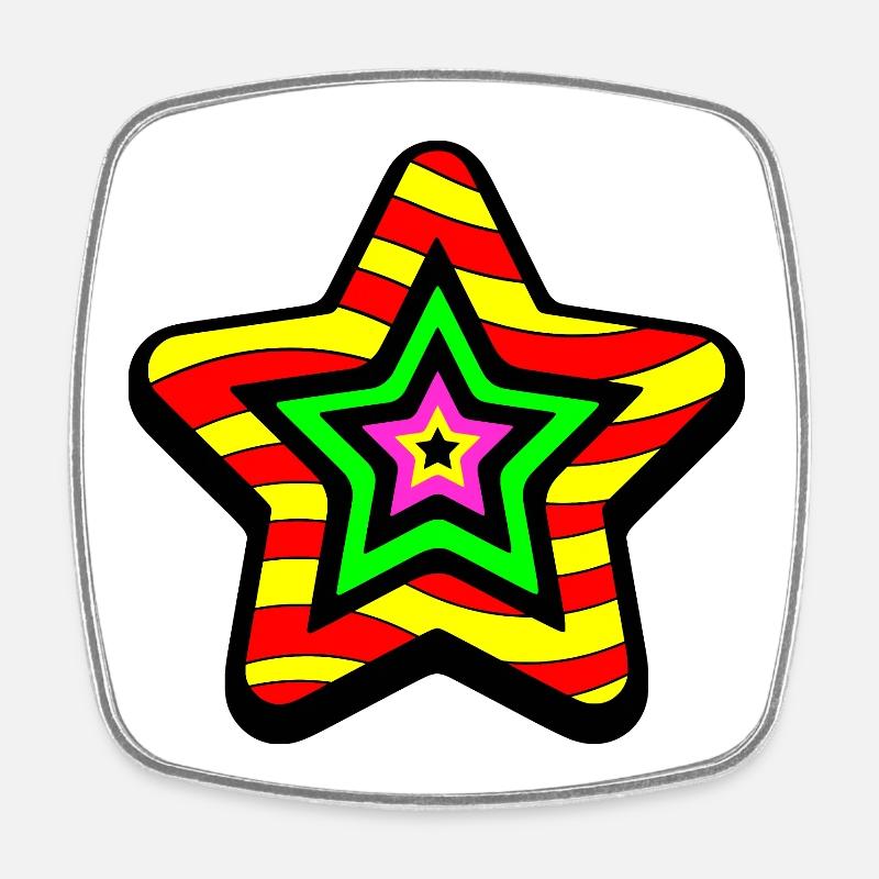 I am A Star - Square fridge magnet - white