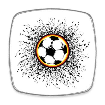 Fußball Sonne Deutschland Team Illustration Fan - Viereckiger Kühlschrankmagnet - Weiß - Vorne
