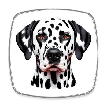 Dalmatian Dog - Square fridge magnet - white - Front