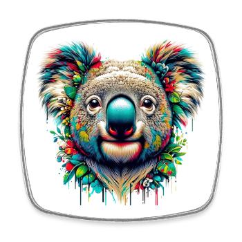 Koala - Viereckiger Kühlschrankmagnet - Weiß - Vorne