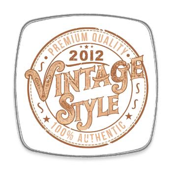 Vintage 2012 Cadeau D'anniversaire 2012 Rétro 2012 - Magnet carré - blanc - Devant