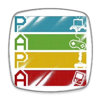 Retro Gamers Pixel Multicolor - Square fridge magnet - white - Front