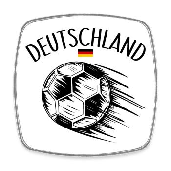Allemagne Flag Football en vol - Magnet carré - blanc - Devant