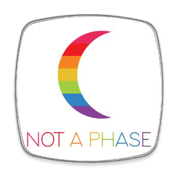 LGBTQ Pride Month - Keine Phase - LGBT - Viereckiger Kühlschrankmagnet - Weiß - Vorne