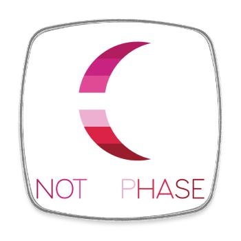 LGBTQ Pride Month - Keine Phase - Lesbisch - Viereckiger Kühlschrankmagnet - Weiß - Vorne
