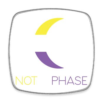 LGBTQ Pride Month - Keine Phase - Nicht-binär - Viereckiger Kühlschrankmagnet - Weiß - Vorne