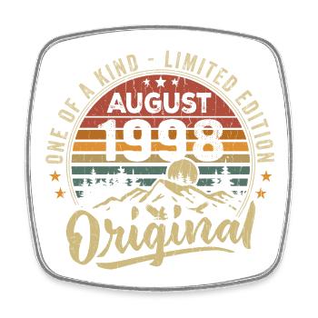 August 1998 Birthday Gift 1998 Legends August - Square fridge magnet - white - Front