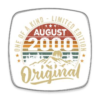 August 2000 Birthday Gift 2000 Legends August - Square fridge magnet - white - Front
