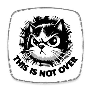 Not Over 2 - Square fridge magnet - white - Front