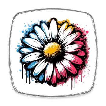 Daisy - Square fridge magnet - white - Front
