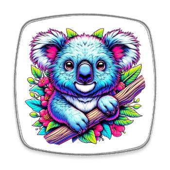 Koala - Square fridge magnet - white - Front