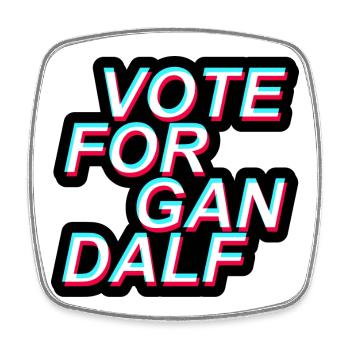 Election, Vote For, America - Square fridge magnet - white - Front