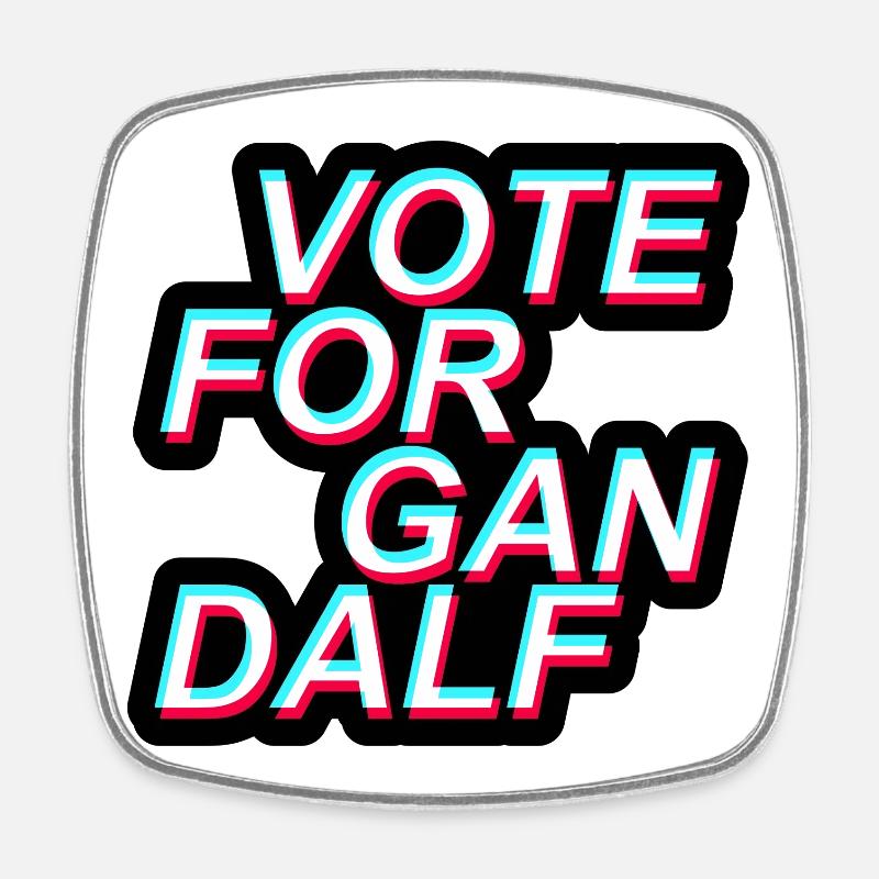 Election, Vote For, America - Square fridge magnet - white