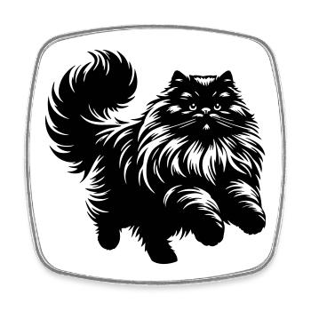 Persian Cat - Persian - Square fridge magnet - white - Front
