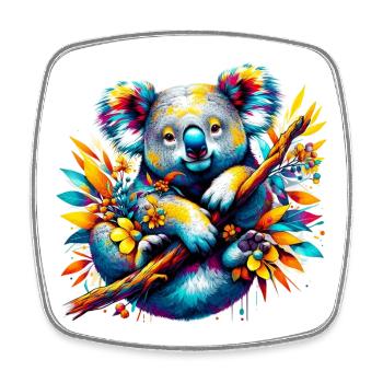 Koala - Magnet carré - blanc - Devant