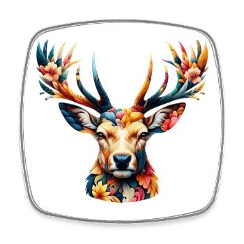 Deer - Square fridge magnet - white - Front