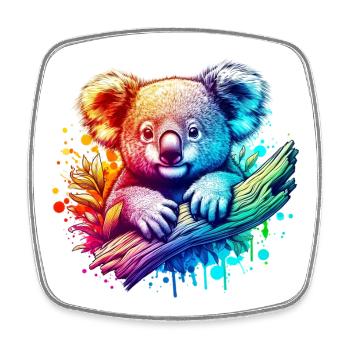 Koala - Viereckiger Kühlschrankmagnet - Weiß - Vorne