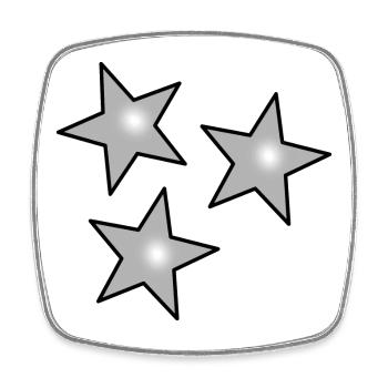 STAR. CHRISTMAS. MERRY CHRISTMAS. MERRY CHRISTMAS - Square fridge magnet - white - Front