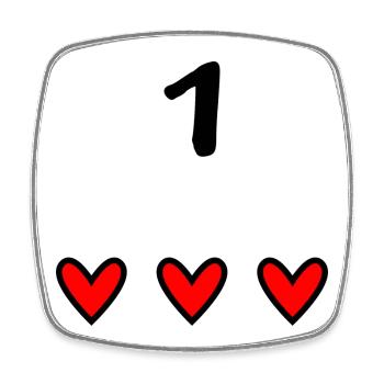 1. 1 AN. 1er ANNIVERSAIRE. ANNIVERSAIRE 1 AN - Magnet carré - blanc - Devant