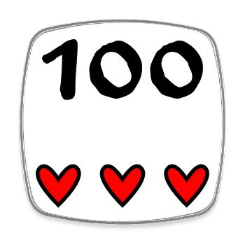 100. 100 YEARS. 100th ANNIVERSARY. BIRTHDAY 100 - Square fridge magnet - white - Front