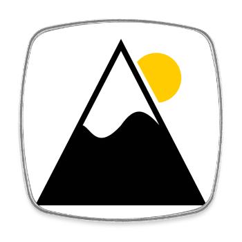 SKIER. SKI. RAQUETTE. SNOW. SNOWBOARD - Magnet carré - blanc - Devant