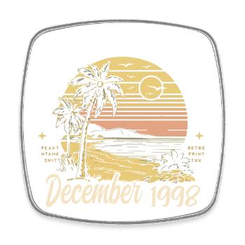 December 1998 Birthday present December 1998 - Square fridge magnet - white - Front