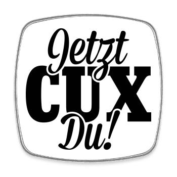 Jetzt CUX Du - Viereckiger Kühlschrankmagnet - Weiß - Vorne