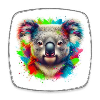 Koala - Square fridge magnet - white - Front