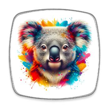 Koala - Viereckiger Kühlschrankmagnet - Weiß - Vorne