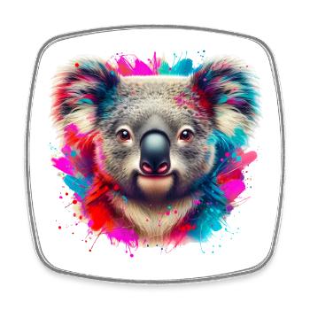 Koala - Square fridge magnet - white - Front