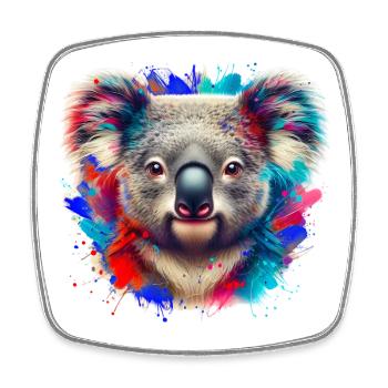 Koala - Square fridge magnet - white - Front