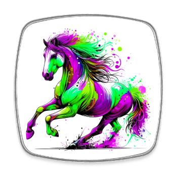 Horse - Square fridge magnet - white - Front