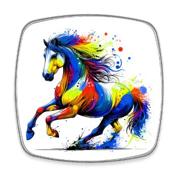Horse - Square fridge magnet - white - Front