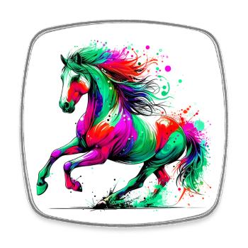 Horse - Square fridge magnet - white - Front