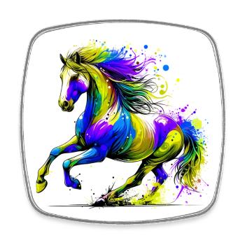 Horse - Square fridge magnet - white - Front