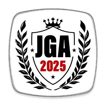 Jga 2025 Junggesellenabschied - Viereckiger Kühlschrankmagnet - Weiß - Vorne