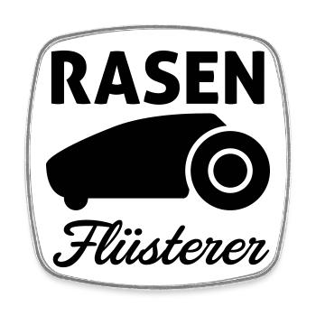 Rasen Flüsterer - Viereckiger Kühlschrankmagnet - Weiß - Vorne