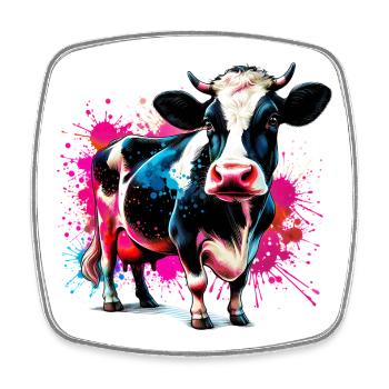 Cow - Square fridge magnet - white - Front
