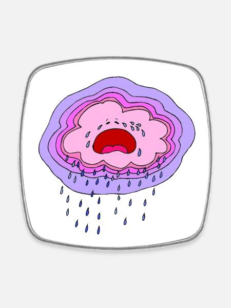 Baby Collection Summer Sun 03 - Square fridge magnet - white