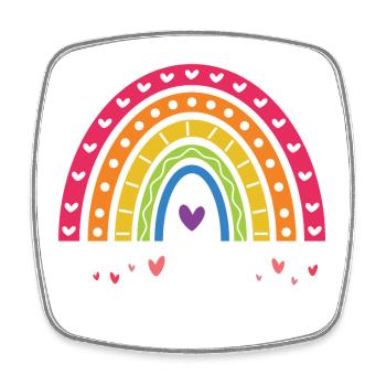 LGBT Pride Month - Liebe ist Liebe - Viereckiger Kühlschrankmagnet - Weiß - Vorne