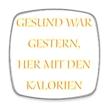 Kalorienfeier Jetzt - Viereckiger Kühlschrankmagnet - Weiß - Vorne
