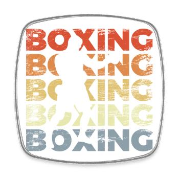 Vintage Boxes - Square fridge magnet - white - Front