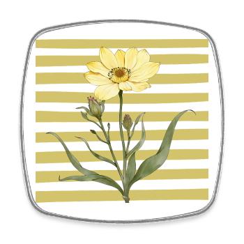 The Bloom - Blüte  - Viereckiger Kühlschrankmagnet - Weiß - Vorne