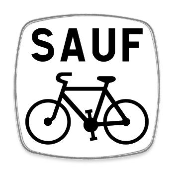 Außer Vélo Noir - Viereckiger Kühlschrankmagnet - Weiß - Vorne