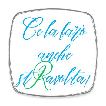 Je vais aussi le faire contrarier Bleu et Vert - Magnet carré - blanc - Devant
