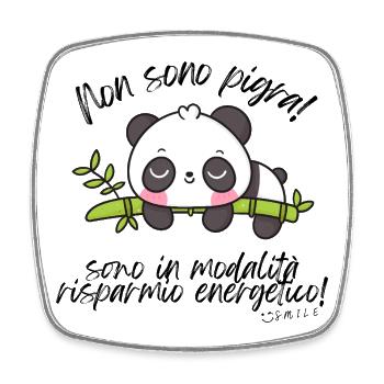 I'm not lazy - Square fridge magnet - white - Front