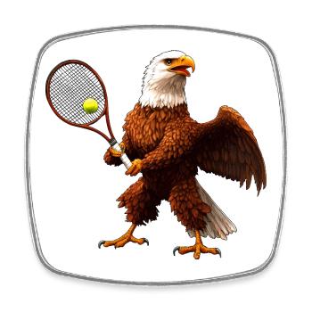 Adler Tennis - Square fridge magnet - white - Front